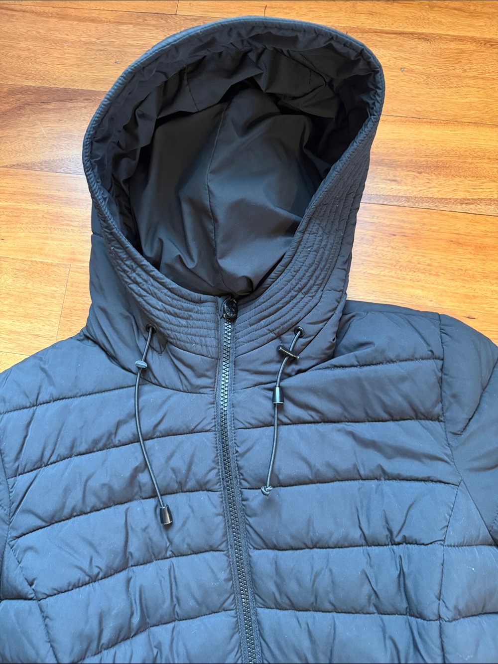 Bernardo Black Quilted Hooded Puffer Coat - Picture 2 of 4